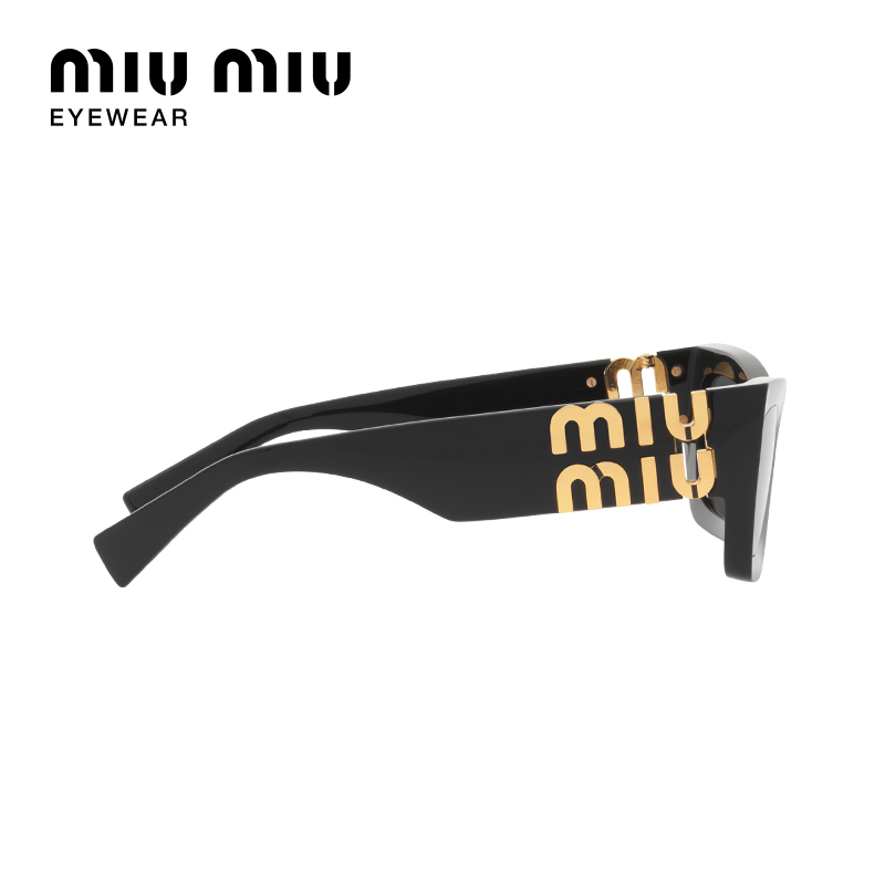 【礼物】MIU MIU缪缪墨镜女矩形时尚黑超太阳镜眼镜0MU09WS-图2