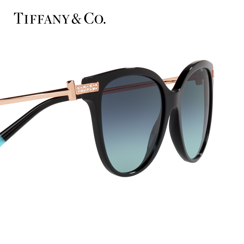 TIFFANY/蒂芙尼墨镜女时尚金属T系列显脸小渐变太阳镜0TF4193BF - 图1