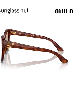 MIUMIU椭圆形复古女性太阳眼镜