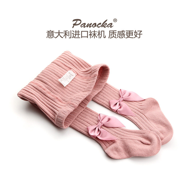 panocka春秋冬纯棉新生儿连裤袜 panocka儿童袜子(0-16岁)