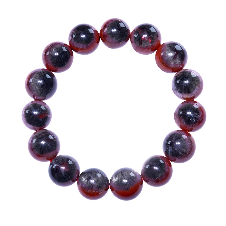 天然极光23手链太极八卦天眼金牙四色达碧兹荆棘玫瑰极光手串水晶 - 图3