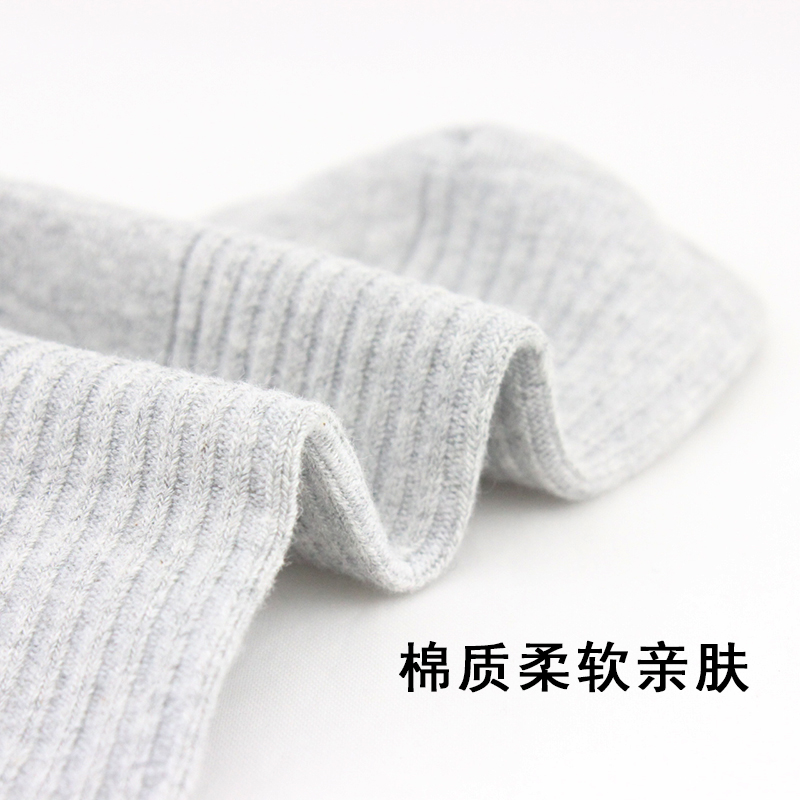 5双高品质袜子男中筒袜夏季薄款黑色纯棉男袜条纹吸汗防臭长筒袜 - 图2