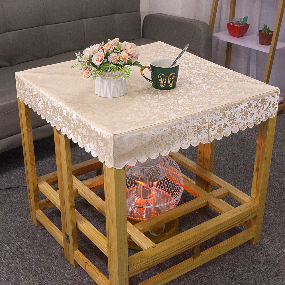 烤火桌罩电炉罩正方形防水防油防烫免洗桌布皮罩长方形茶几布罩,淘宝优惠券,粉丝福利购,淘宝优惠卷