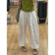 ກາງເກງສີຂາວ Tencel Linen Wide Leg Pants ຂອງແມ່ຍິງ Summer ບາງໆ Granny Pants Japanese Versatile Eight-Point Casual Pants xs