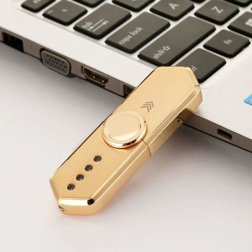 Волчок для пальца с зарядкой, разноцветная модная зажигалка для друга