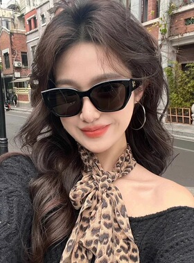 少女CEO新款大框墨镜女高级感网红凹造型街拍方圆脸显瘦太阳眼镜