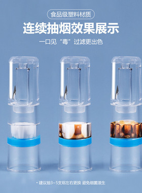 (K)雅爵一次性烟嘴过滤器男女士净烟抛弃型粗细两用香烟烟头滤嘴