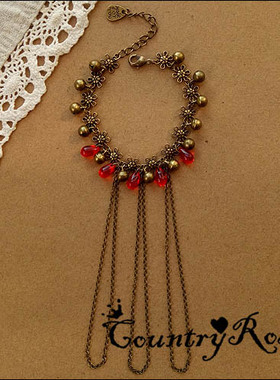 铃铛手链玉髓手工复古宫廷铜材质