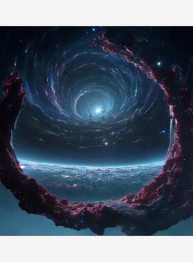 宇宙星球3D装饰海报卧室