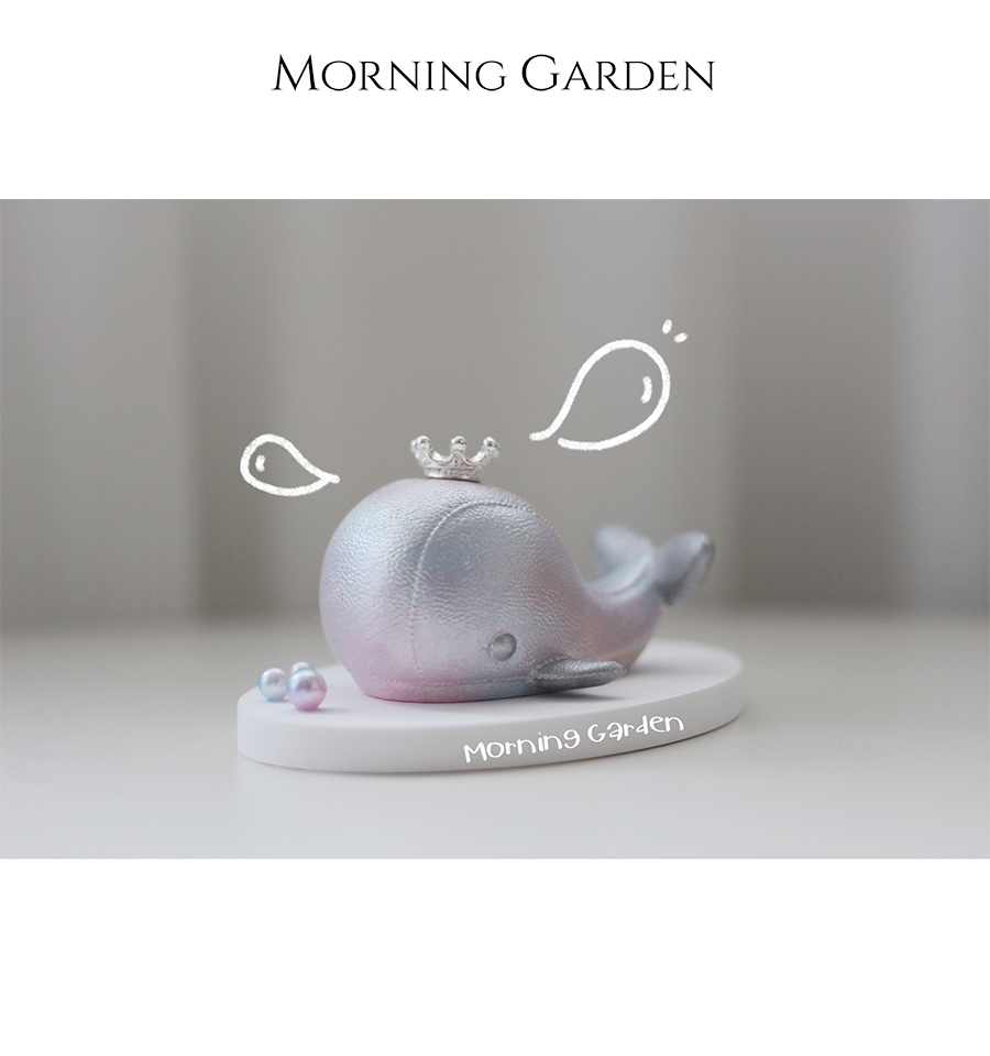 Morning Garden 七彩珠光仙女鲸车载摆件 可扩香