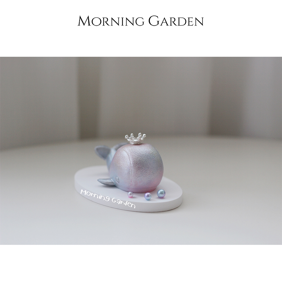 Morning Garden 七彩珠光仙女鲸车载摆件 可扩香