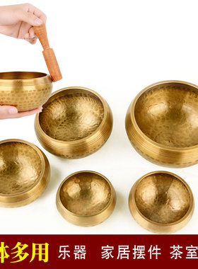 速发阁钵音碗手工佛音冥想颂钵盂月钵铜尼泊尔满磬梵音钵铜钵纯铜