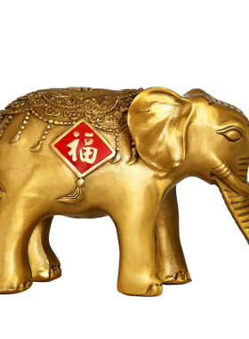 铜大象摆件一对铜象工艺品家居店铺开业礼品酒柜装饰品