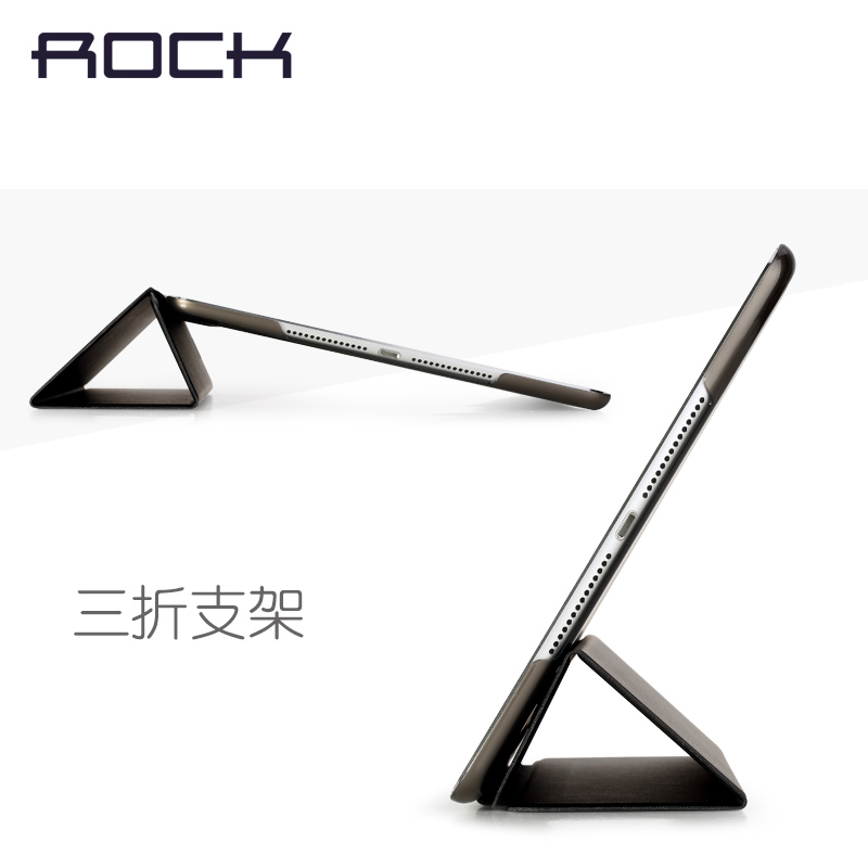 ROCK 2018年iPad 9.7寸保护套a1822保护壳aA1893皮套休眠防摔9.7寸2017款ipad9.7寸保护套防摔皮套-图2