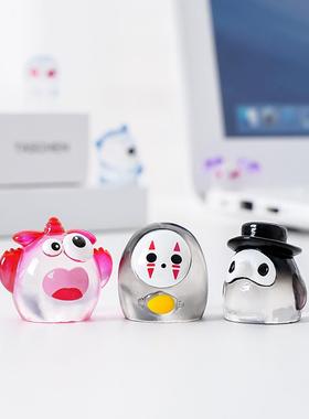 万圣节可爱小怪兽萌粒 diy装饰品盲袋配件微景观桌面汽车载小摆件