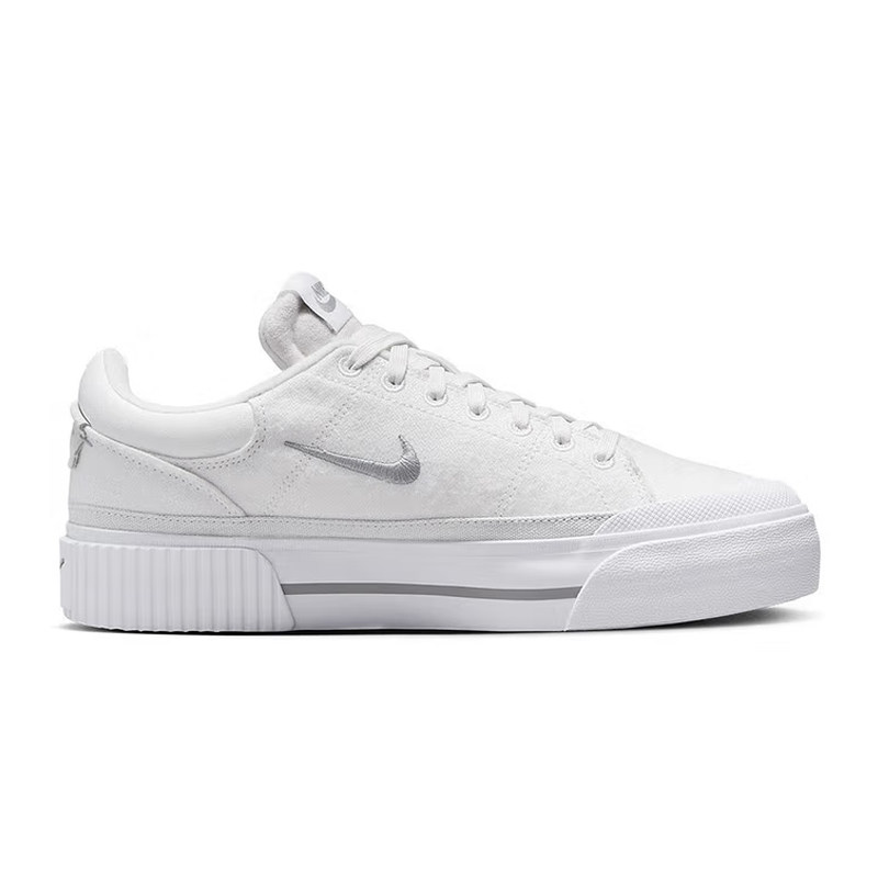 Nike耐克女鞋2024冬季款时尚百搭厚底小白鞋松糕鞋板鞋FZ2606-100,淘宝优惠券,粉丝福利购,淘宝优惠卷