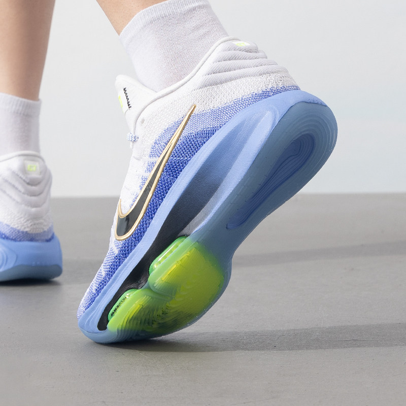 耐克男鞋2024冬季款G.T. HUSTLE 3气垫厚底实战篮球鞋 FV5952-100-图1