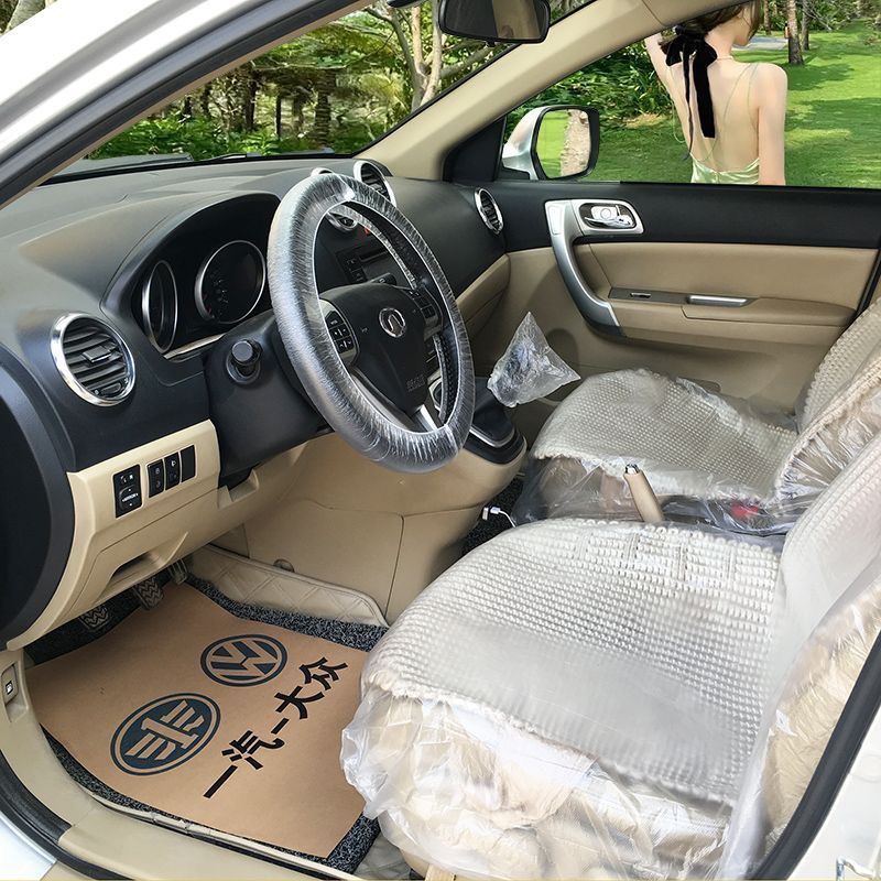 汽车一次性座套汽修防污座椅保护套修车保养三件套加厚塑料坐垫套 - 图3