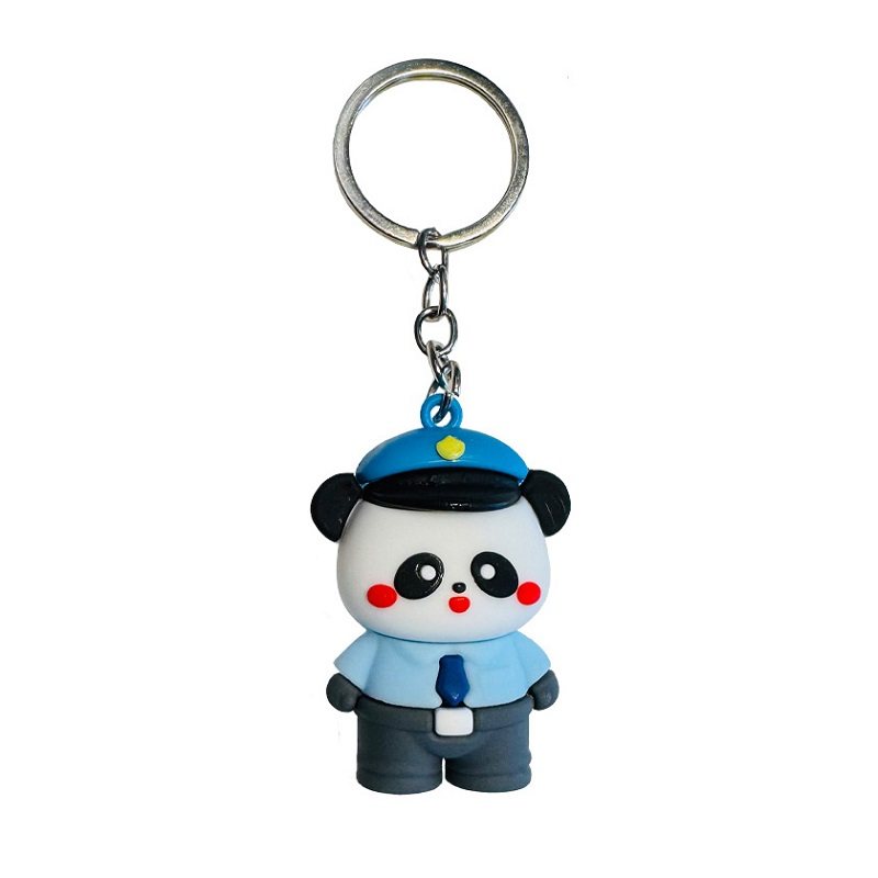 创意熊猫警察钥匙扣包包挂件公司年会商场店庆活动儿童小礼品批发,淘宝优惠券,粉丝福利购,淘宝优惠卷