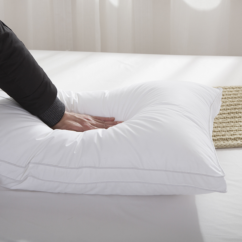 【海德兰精选】超柔星级酒店枕头 羽丝绒枕芯成人用单人枕一对拍2