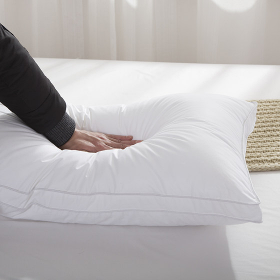 Star hotel high resilience adult feather velvet pillow