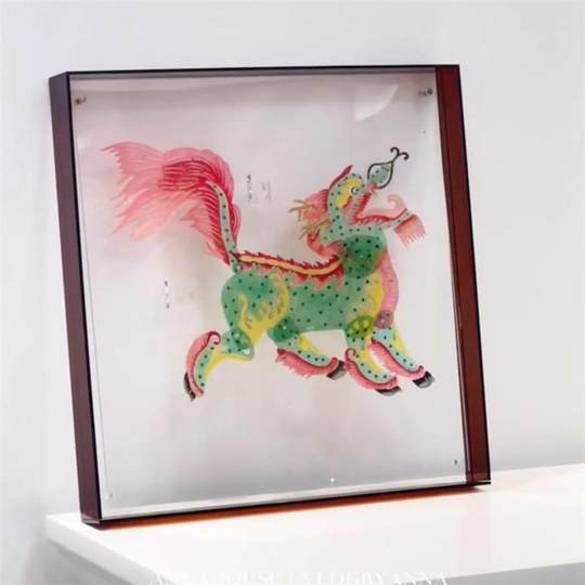 Pintura decorativa de marionetas de sombras, patrimonio cultural intangible tradicional hecho a mano, nuevo estilo chino, pintura colgante, decoración suave creativa, regalo de inauguración de la casa