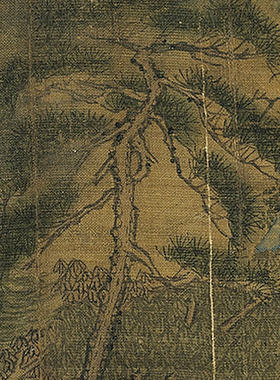 王诜瀛山图青绿山水画长卷古画