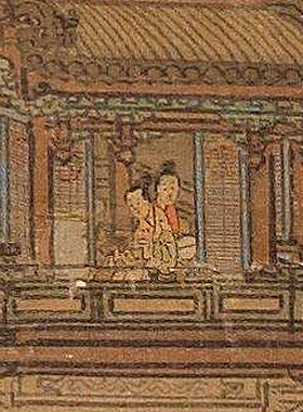 袁江骊山避暑仿古山水画界画