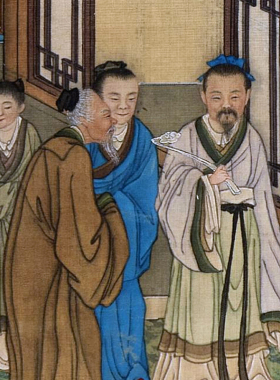 亭台楼阁青绿山水人物中式古画