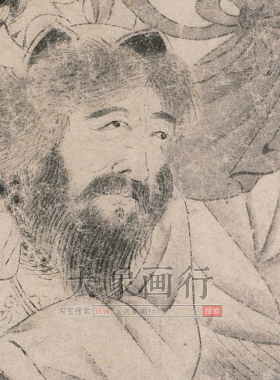 宫素然明妃出塞图国画人物白描临摹范本中式装饰画艺术微喷壁画