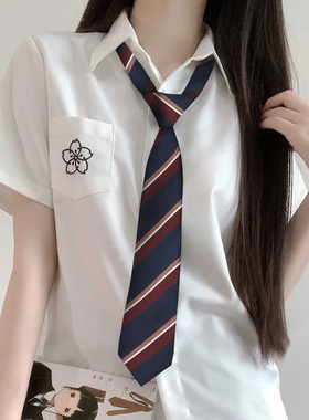 棕色复古领带学院风衬衫配饰