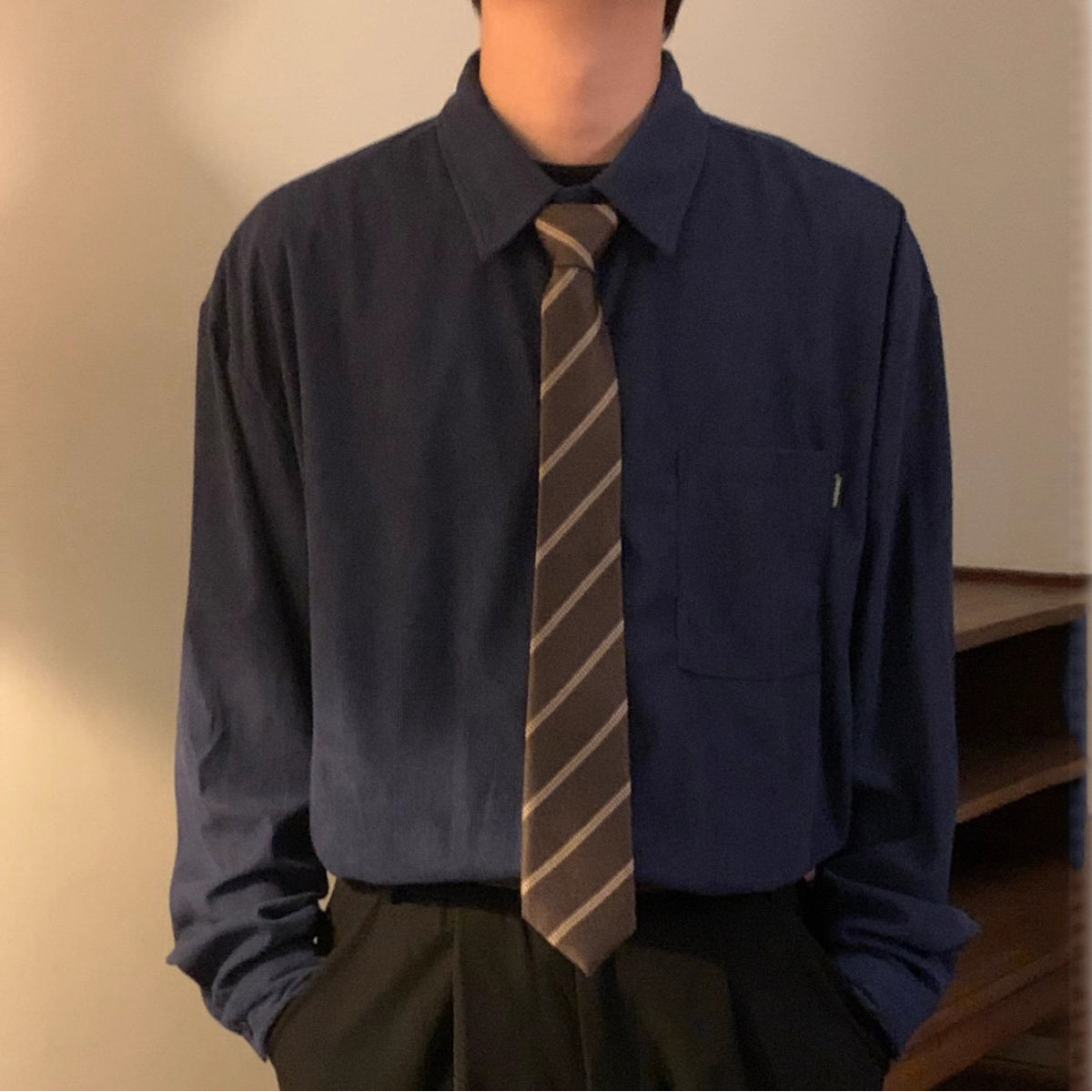 咖啡色棕色复古港风免打配饰领带男女中古风日系学院风学生DK配饰,淘宝优惠券,粉丝福利购,淘宝优惠卷