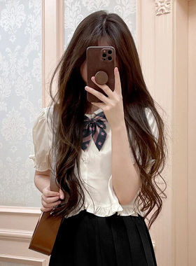粉红色领带女jk日系领结