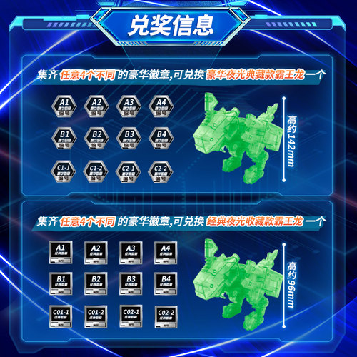 新奇暴龙战车6魔方变形霸王龙人机甲三角龙合体机器人玩具爆龙心 - 图3