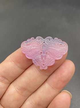 蝴蝶玉佩马来玉吊坠玉佩项链压襟