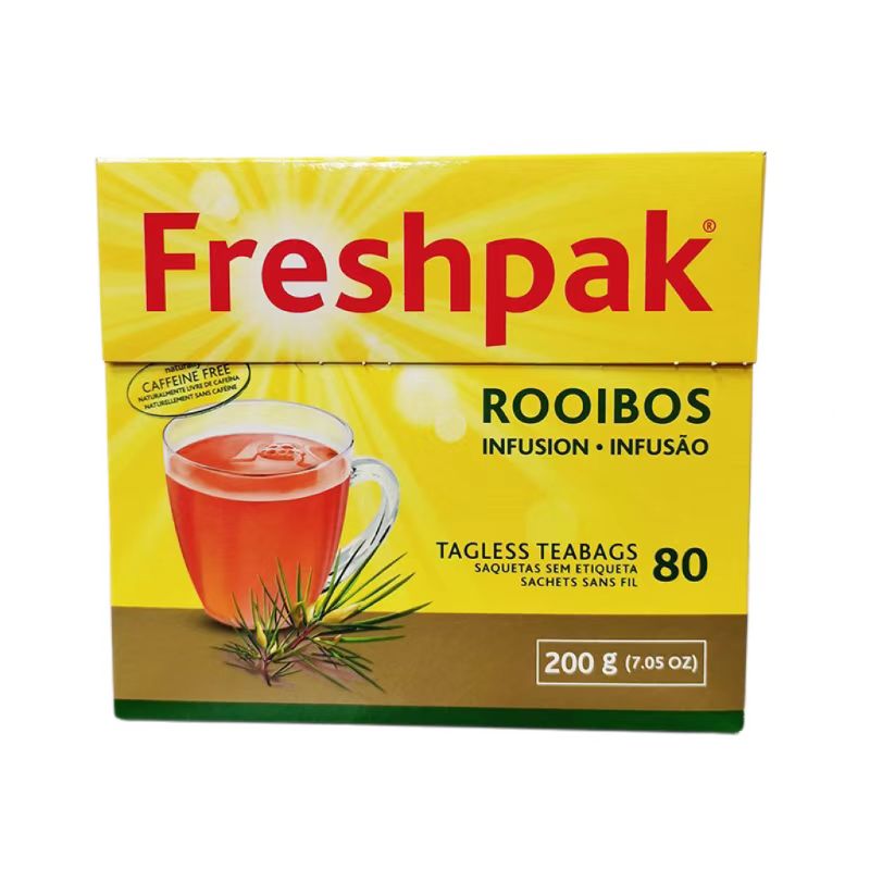 官方正品Freshpak ROOIBOS路易波士茶南非博士茶线叶金雀花茶80包