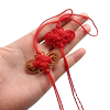 Chinese knot small bookmark lucky bag Chinese knot mini hand-knitted bow mobile phone seal pendant knot red color edge