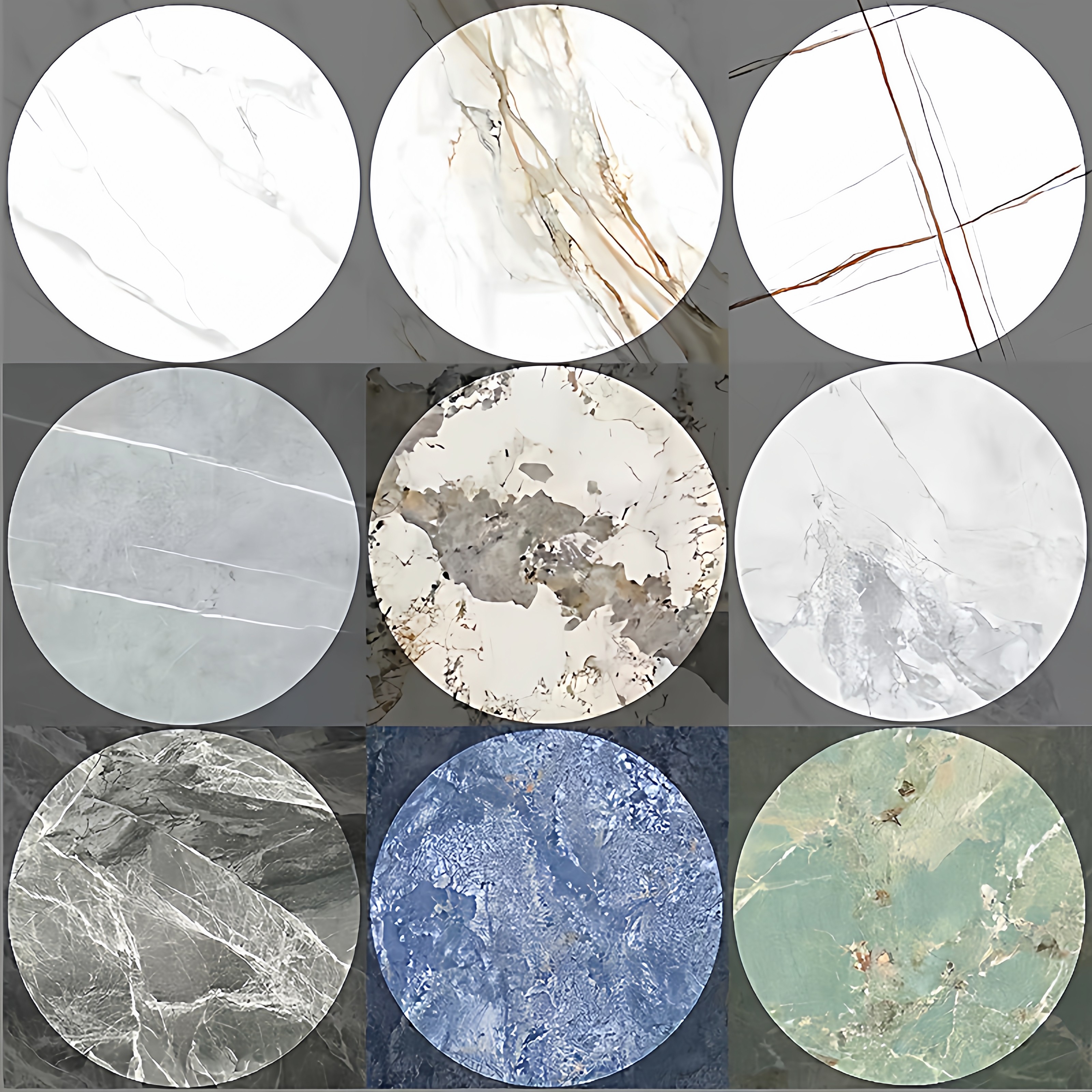 进口岩板圆餐桌转盘底座圆形餐桌圆桌家用旋转大理石桌带转盘家用,淘宝优惠券,粉丝福利购,淘宝优惠卷