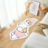 Cartoon Cat Carpet Imitation Cashmere Cat Feeling Bedside Blanket Girly Heart Cute Bedroom Children's Room Bedside Living Blanket