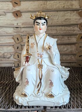 陶瓷太子佛像,龙王三太子神像新款色釉19寸48厘米高