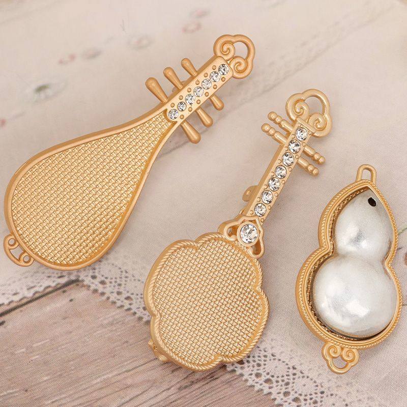 古风汉服胸针底托配件材料包diy手工制作刺绣新中式底托包布宋锦,淘宝优惠券,粉丝福利购,淘宝优惠卷