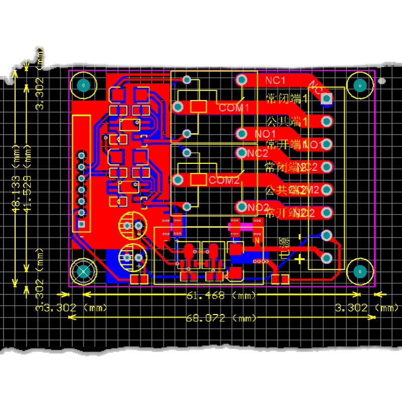 两/双/2 路无线遥控继电器开关模块电灯具 电机水泵 12V 24V 220V