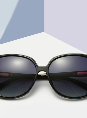 韩版大框偏光圆脸复古开车太阳镜