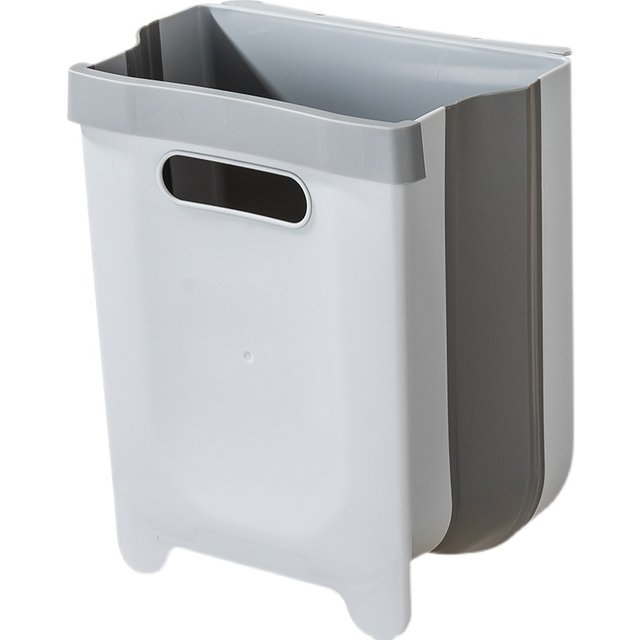 Kitchen trash can wall-mounted foldable