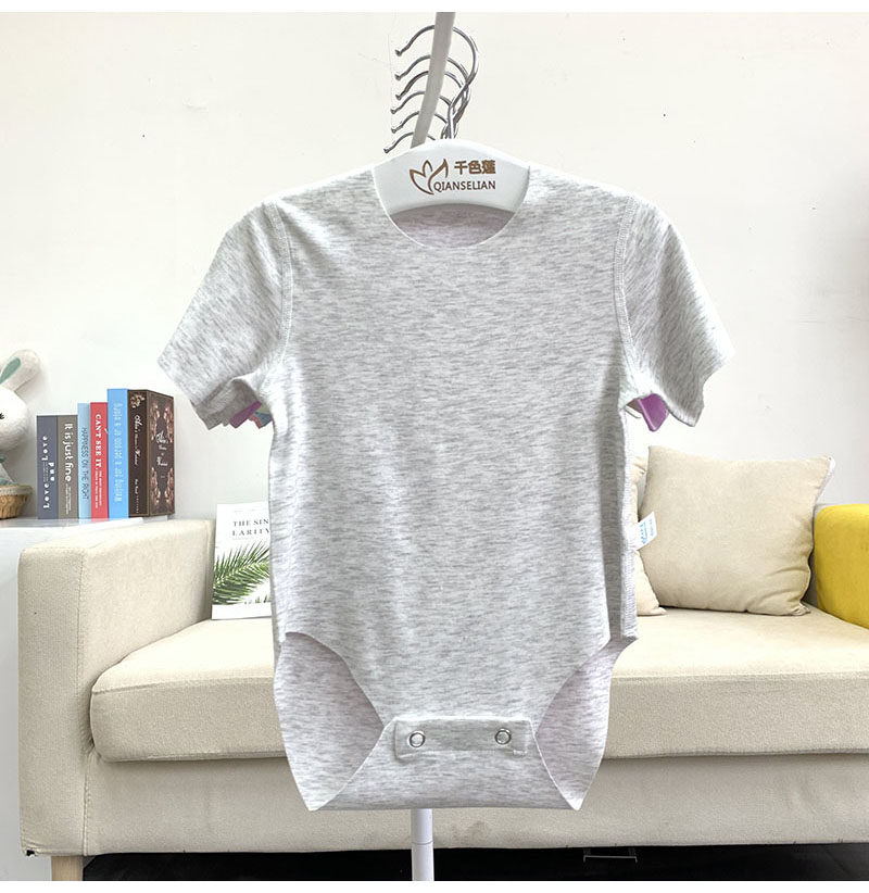 婴儿夏季无骨短袖三角包屁衣莫代尔棉随心裁爬服男女宝宝连体哈衣,淘宝优惠券,粉丝福利购,淘宝优惠卷