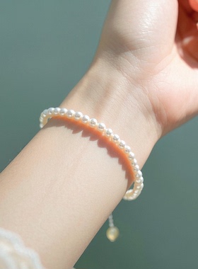 新中式款高光施家珍珠手链