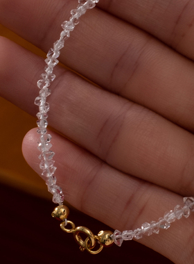 幸运小水晶手链女生显白