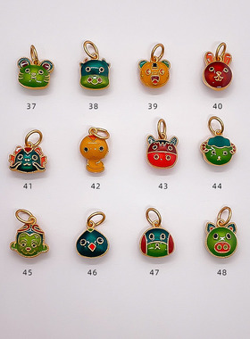 古法金十二生肖吊坠小配件