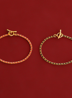 古巴小红绳不掉色红绳手链女款