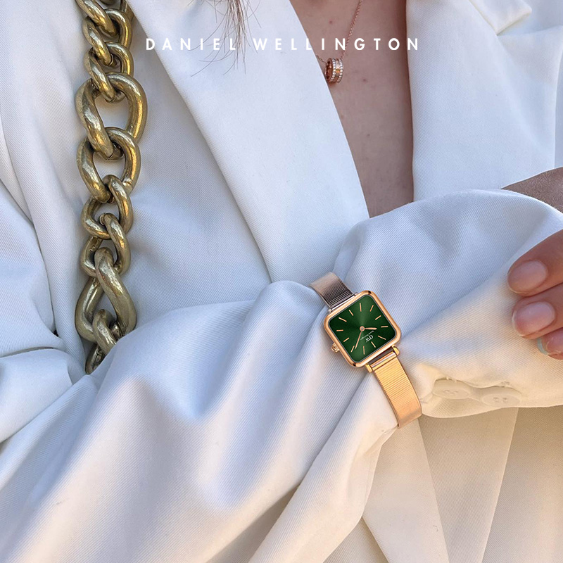 dw小方表复古方形钢琴石英女手表 DanielWellington海外欧美腕表